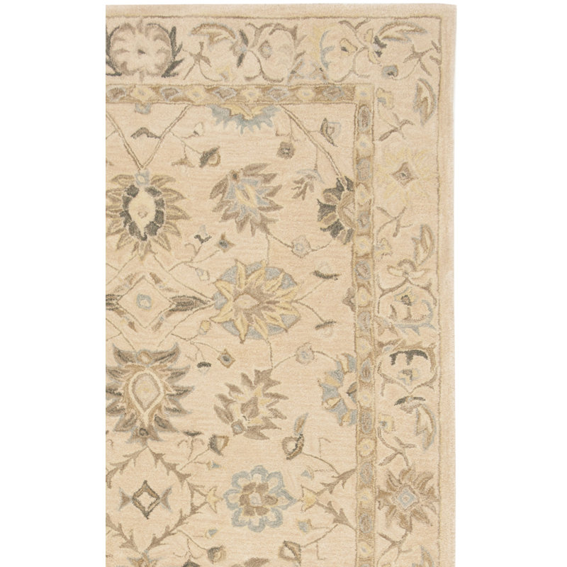 Tapis oriental en laine touffeté à la main Tingley, Tapis de couloir 2 pi 3 po x 8 pi