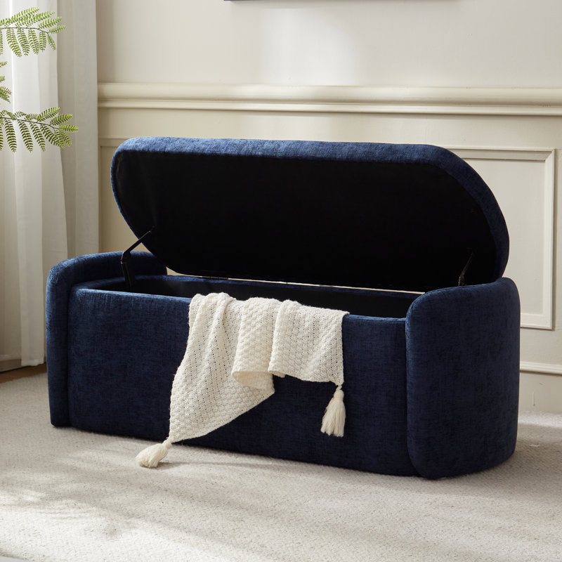 Banc avec repose-pieds Stana, Marine
