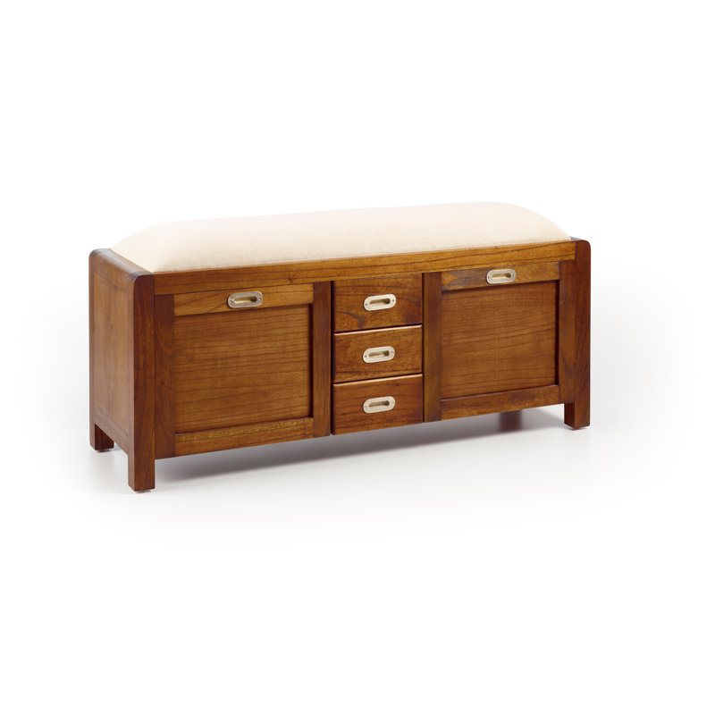 Flash Polyester Upholstered Storage Bench
