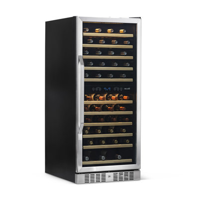 The Connoisseurs Reserve 24" 116 Bottle Wine Refrigerator Built-in or Freestanding Dual Zone in Stainless Steel — FIN-0018304 | Fridge.com