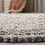 Tapis gris en jute / sisal tissé à plat à la main Alda-1453849512