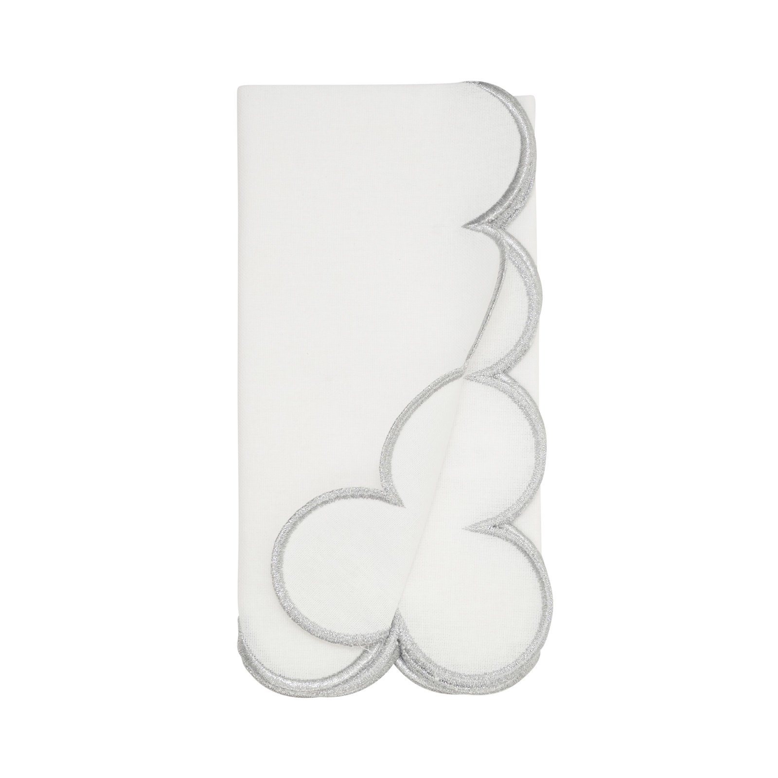 Paddock Rectangle Napkin, Silver