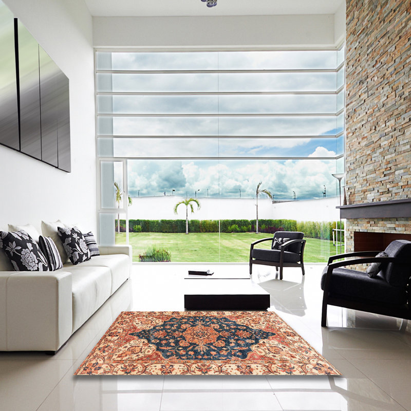 Abstract Indoor Rug, Square 7'