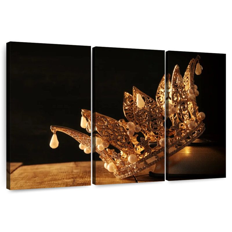 Kerner Pearl Studded Crown, 28" H x 45" W