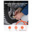 3/8" x 25FT Hybrid Air Compressor Hose - Kink-Resistant Pneumatic Tool Line with Brass Fittings
