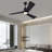 Modern Dimmable Ceiling Fan Light With Remote Control-924146585