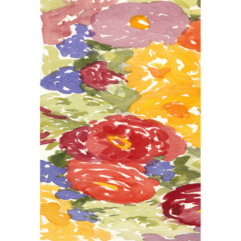 Zinnia Array I - Wrapped Canvas Painting, 46cm H x 30cm W x 3.8cm D