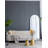 28X1X74" Celine Black Arch Body Mirror-1490428493