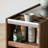 Modern Minimalist Natural Colour Black Walnut Wood Sofa Multifunctional Movable Side Table