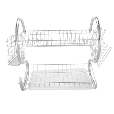 S-Shaped Dual-Layer Dish Drainer