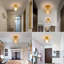 Loretto 1-Light Glod Semi Flush Mount-986854205