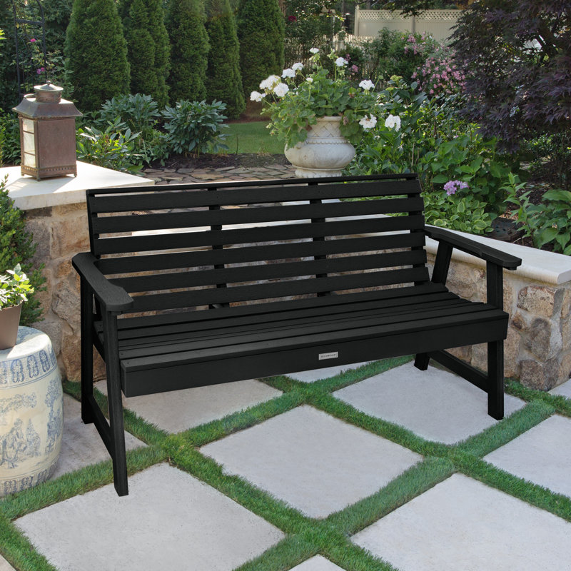 Anette 4 - Person Patio Conversation Set, Black