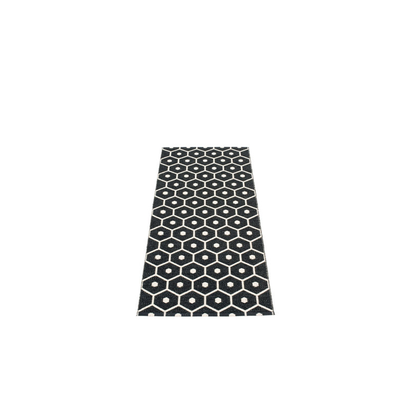 Rug HONEY Black 2.25 x 5.25 ft, Runner 2'4" x 5'3"