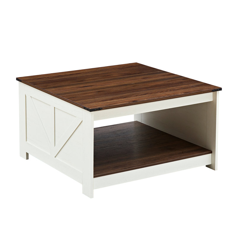 Table basse Table basse de style campagnard avec rangement