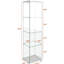 Vitrine en verre trempé Caylor-121163540-121163544
