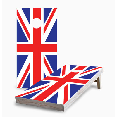 British Flag 2x4 Cornhole Board Set | Includes (2) Boards (8) Bags & Optional Accessories
