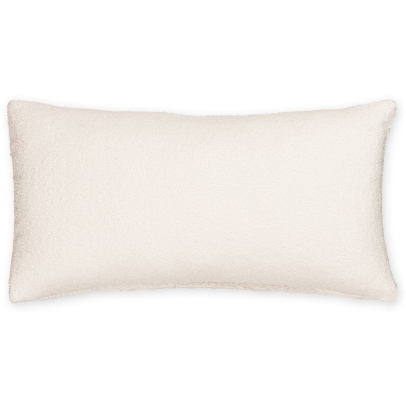 Brunton Striped Reversible Throw Pillow, Cream, Feather, Rectangle 12"H x 21"W