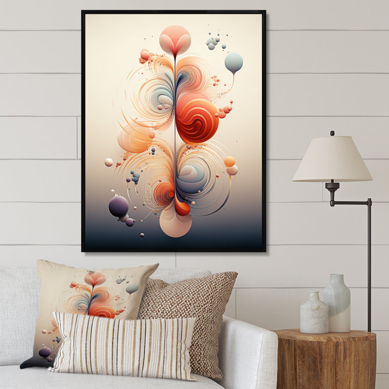 Metamorphosis Interior Design Retrofuturistic sur toile, H 40 po x l 30 po x P 1,5 po, Cadre flottant noir