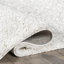 Exmouth Solid Runner Shag Rug for Living Room Bedroom Dining Room Nursery Entryway Hallway, Off White-22857911
