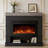 49” Electric Fireplace with Mantel and Storage, 12 Color Flame, Flame-Only and Heater Modes, 1500W-1807604426-1780421805