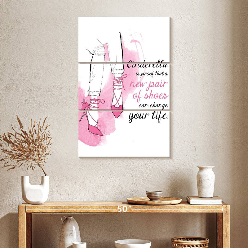 Cinderella Shoes, 38" H x 24" W