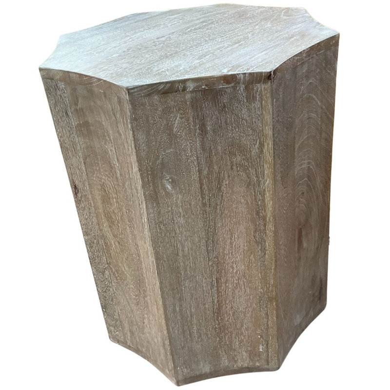 Table d'appoint Phoebe, Nouveau blanc délavé