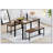 Dining Table Set, Bar Table with 2 Dining Benches, Kitchen Table Counter with Chairs