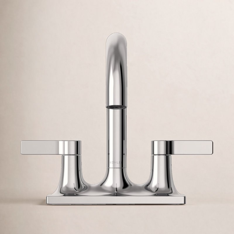 Venza Centerset Bathroom Sink Faucet 1.2 GPM, Polished Chrome