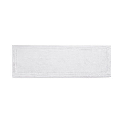 100% Cotton Tufted 3000 GSM Reversible Bath Rug White 24X72"