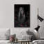 Mystérieux squelette voilé Moody foncé, œuvre d'art moderne, décor-101165659-101165661