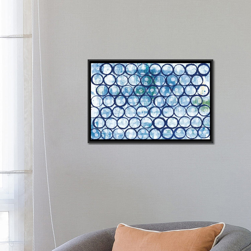 «Eclipse I» par Melissa Averinos, reproduction d'art sur toile tendue, H 18 po x l 26 po x P 1,5 po, Toile avec cadre noir