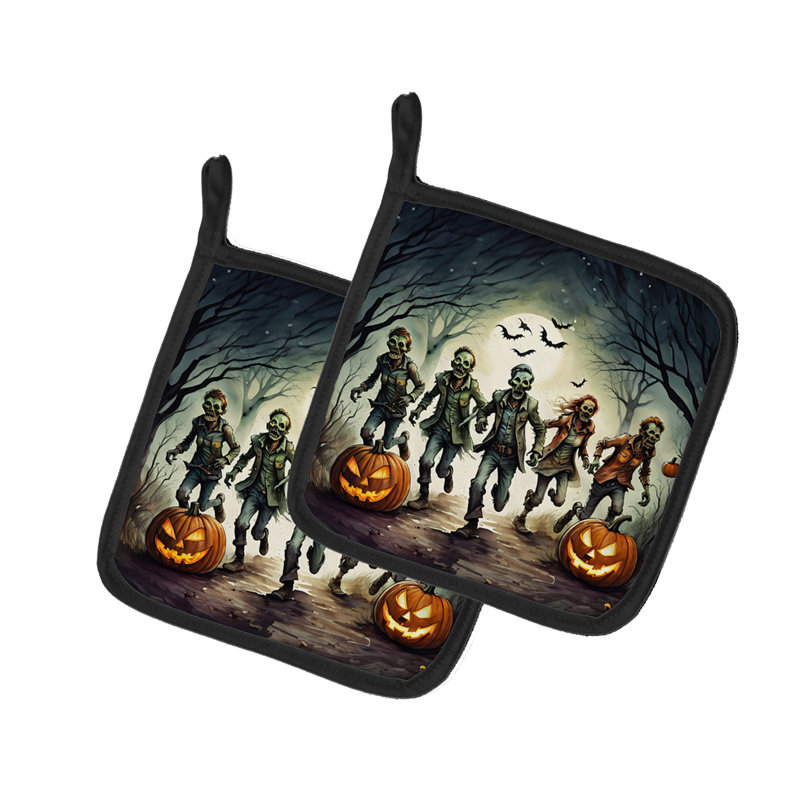 Paire de poignées Zombies Spooky Halloween