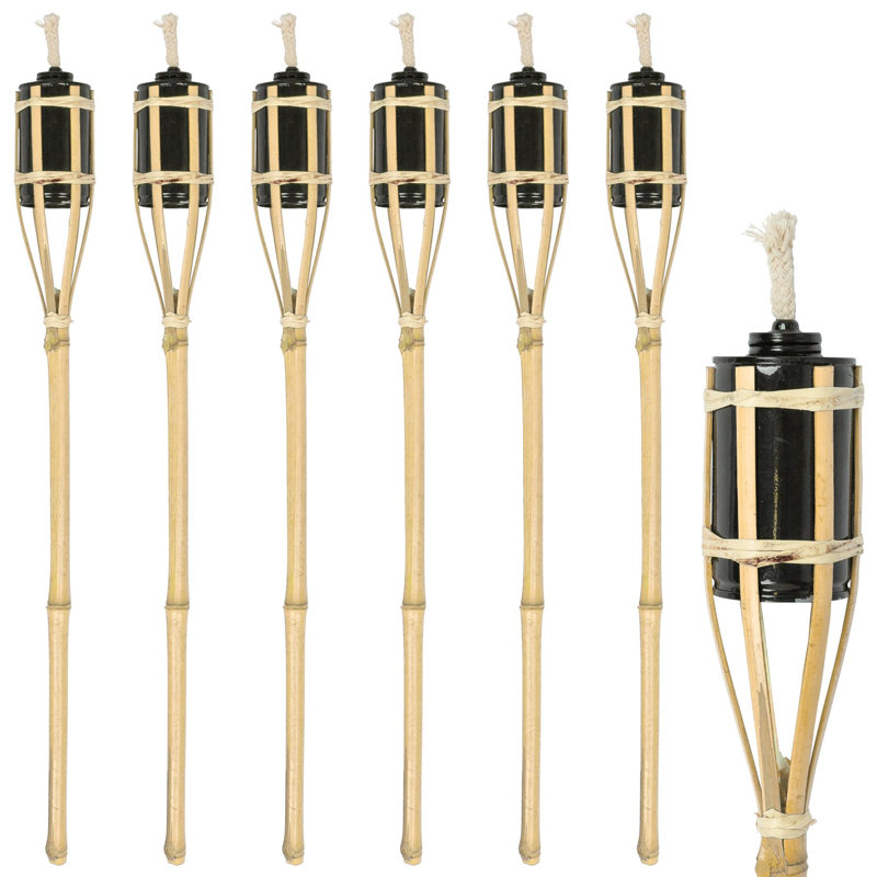 No Power Source Required / Manual Outdoor Floor Lamp, 60cm H x 6cm W x 6cm D, Brown