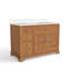 Meuble-lavabo Alburtis de 48 po en bois massif avec lavabo, meuble de salle de bain simple avec tiroir et porte à volet