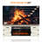 Farmhouse Fireplace Tv Stand With 36" Electric Fireplace,  Wood Entertainment Center for TVs up to 80"/90",  TV Console Table with Drawers & Cabinets-504499684-504499704