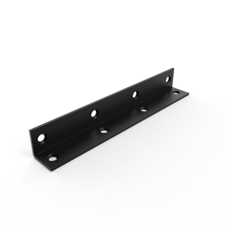 Support de tablette de 1/8 po d'épaisseur avec trous coniques, H 7 po x l 1,375 po x P 1,38 po