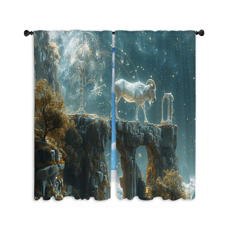 Paire de rideaux obscurcissant en polyester Faylene, L 20 po x L 84 po