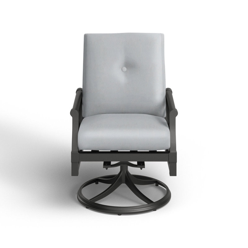 Andover Outdoor Rocker Chair, Denver Scarlett Sunbrella®, Pewter