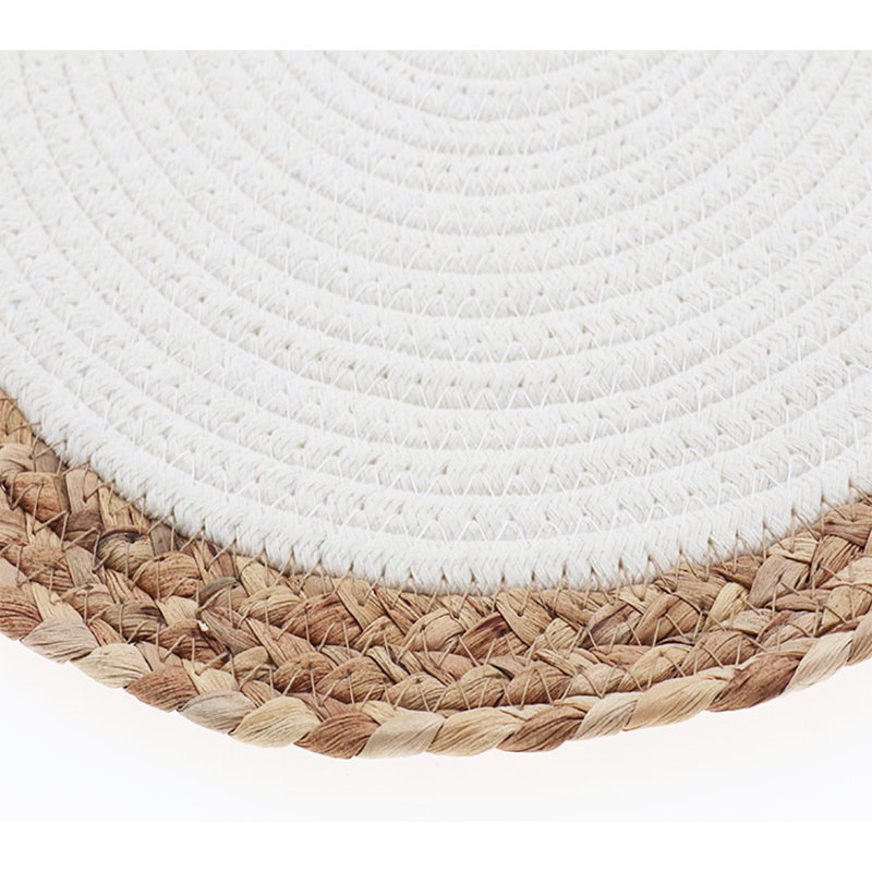 Round Placemat, White, 12" W x 12" L