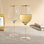 Verres à vin ficelés dorés, verres à vin à bordures dorées, verres à pied, ensemble de 2, 14 onces