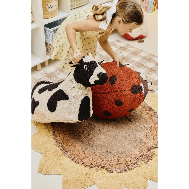 Coussin de sol coccinelle Maria
