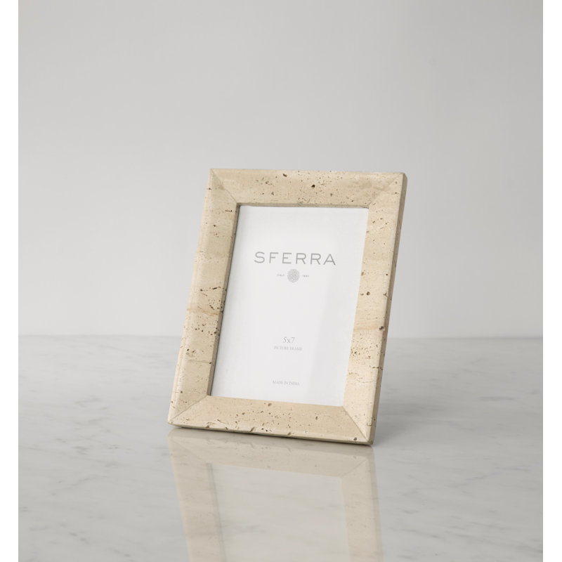 Travertino Picture Frame, 5" W x 7" H