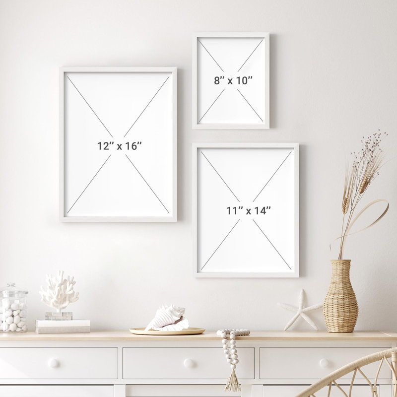 "Plante tropicale avec soleil et lune", Blanc, H 14 po x l 11 po