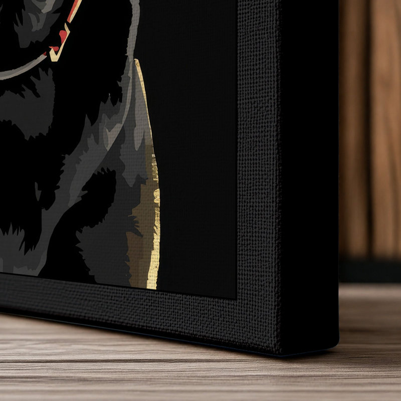 Noble Companion Modern - Wrapped Canvas, 30x20 - 76.2 x 50.8 cm, Black Border