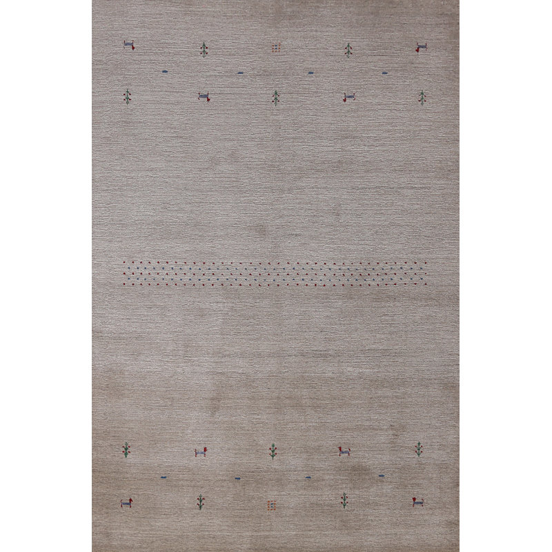 Tapis tribal en laine de style Gabbeh 5 x 8
