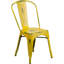 Annetrud Industrial Style Dining Chair - Set of 4 - Modern Galvanised steel-1586300559