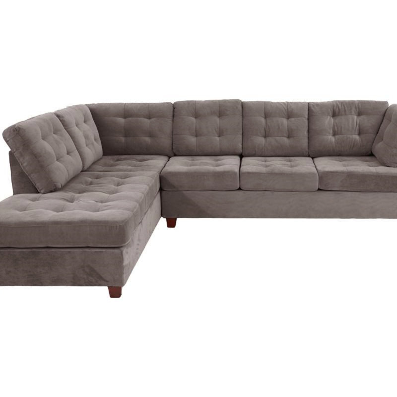 Canapé modulaire en suède gris anthracite Living