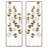 2-Piece Modern Metal Cut-Out Leaf Wall Decor with Rectangular Frames