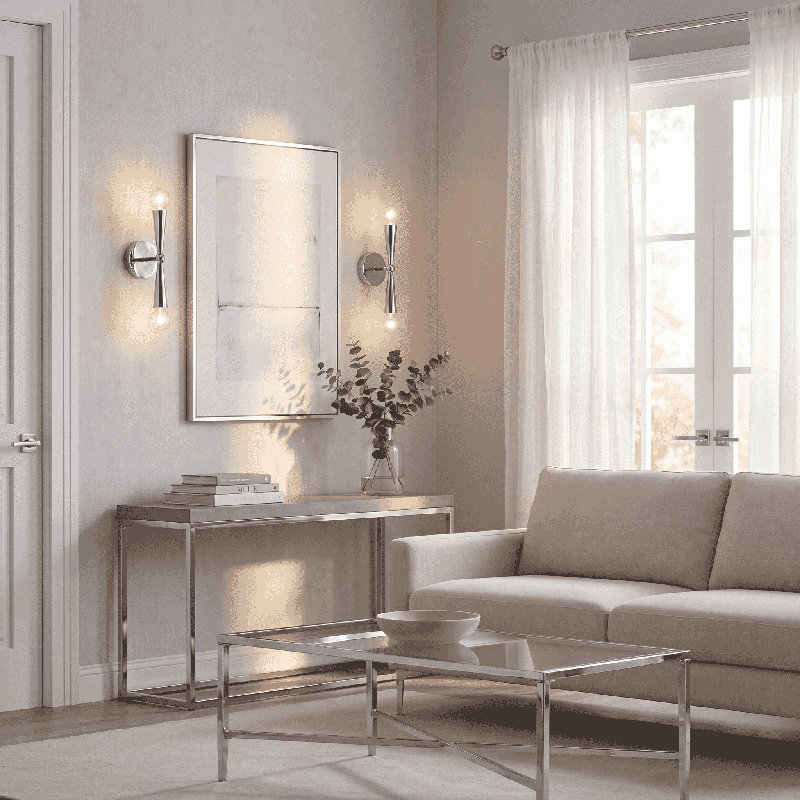 Waltner 2-Light Wall Sconce in Brass, Brass