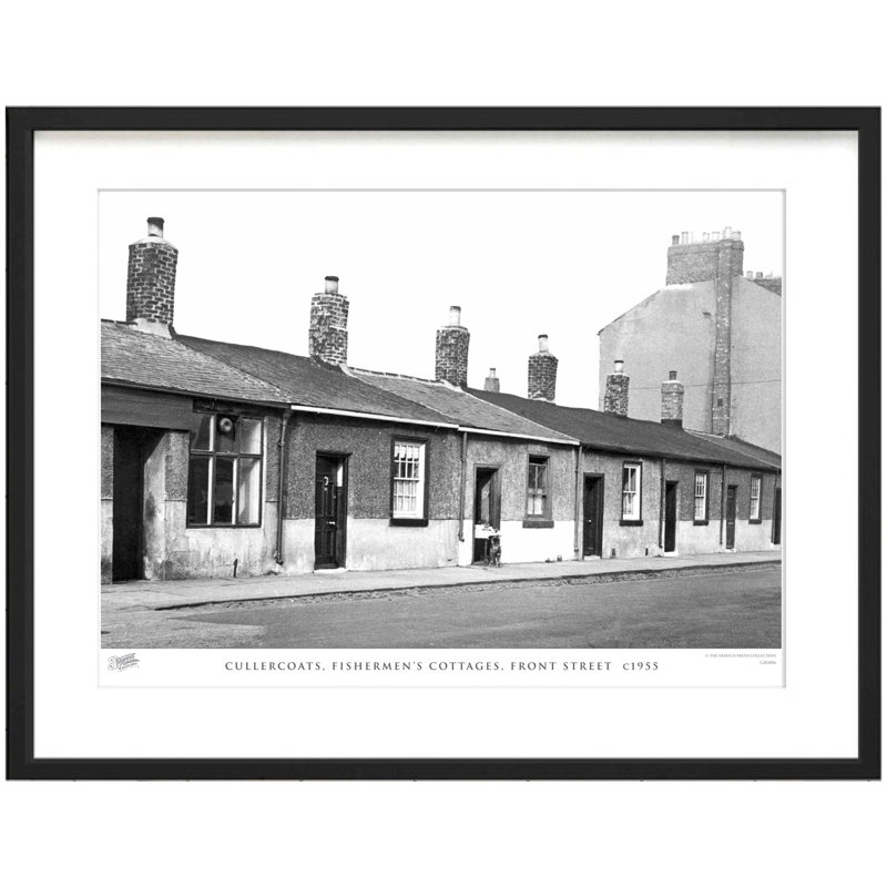 Cullercoats, Fishermen's Cottages, Front Street C1955 by Francis Frith - Single Picture Frame Print